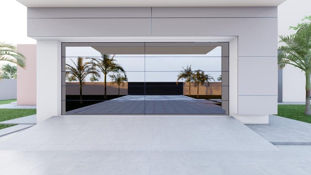 double aluminuim glass door
